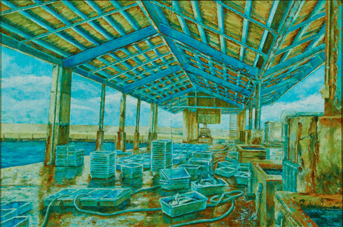 「漁港」　P100　高取　慧　