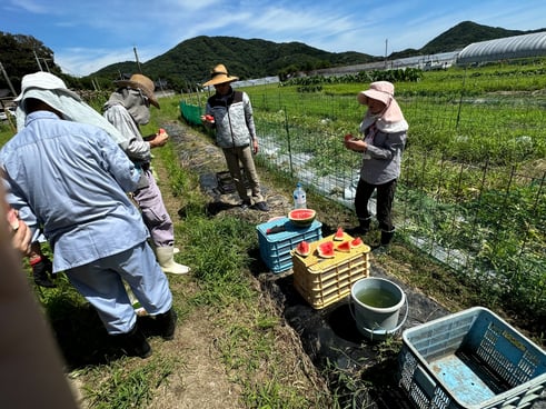 さっそく、皆で食べます