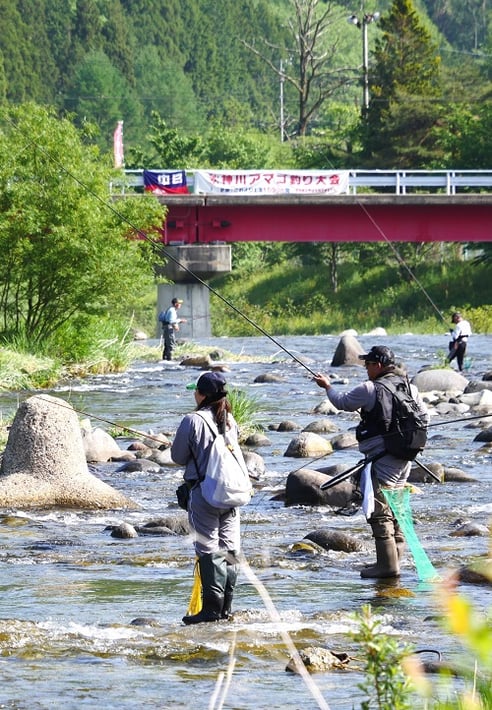 秋神川アマゴ釣り大会