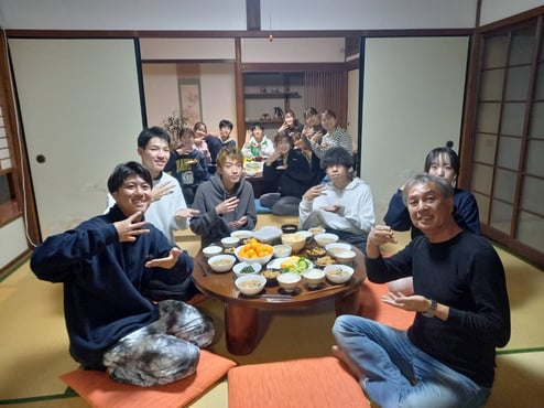 ホストも一緒に頂きました