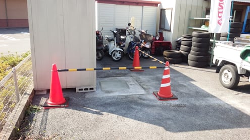 ポールがなくなるとスッキリ