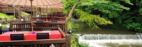 会津　東山温泉　原瀧　福島県　川どこ