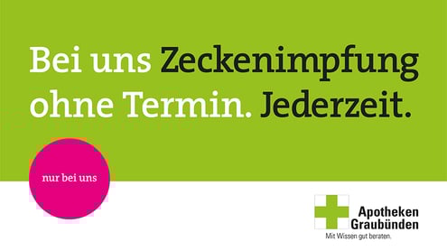 Zeckenimpfung ohne Voranmeldung in Klosters Platz, Davos und Prättigau. Schnell und sicher durchführen. 