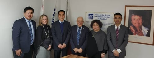 L - R: Y. Jinkun, A. Vassallo, S. Suixiang, A. Behnam, Q. Li, G. Zhigang. Image credit: IOI HQ