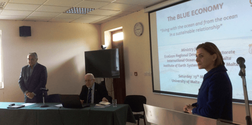 L-R: Prof Louis F. Cassar, Dr Awni Behnam, and Hon Dr Justyne Caruana. Photo Credit: A. Vassallo