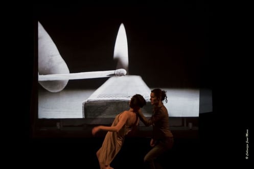 No women's land spectacle sur les migrants Bruxelles