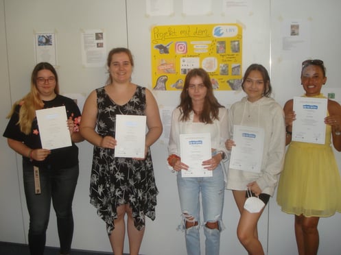 Urkundenübergabe an der Euro-Fremdsprachenschule in Ingolstadt