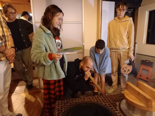 8人のファミリーで楽しそう・・・。