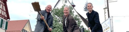 05/2025 Spatenstich beim Rathausergänzungsgebäude Pfullingen