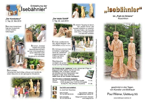 Broschüre Aussenseite (Herstellung www.maag-isch.ch)