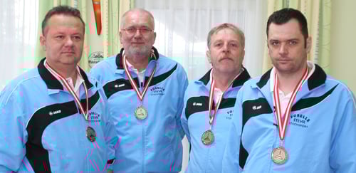 v.l. Werner Dienstl, Hans Samwald, Rudolf Haiberger u. Christian Stockhammer