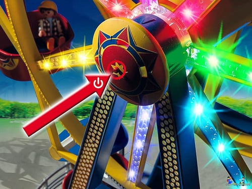 Die Besonderheiten im Playmobil Paket 5552 ist die bunte Beleuchtung.