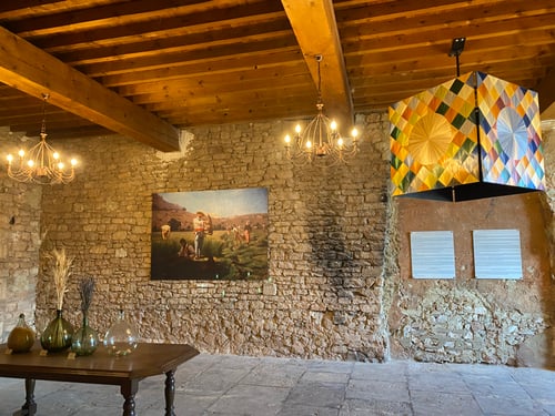 réalisation d'un cube de marqueterie de paille