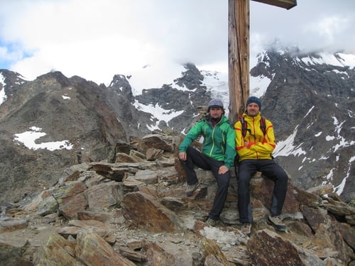 Auf dem Gipfel des Jegihorns (3206m)m