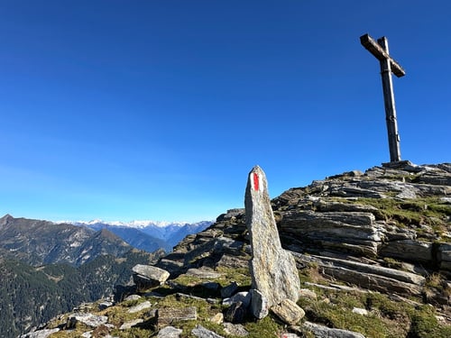 Das Gipfelkreuz des Gaggios.