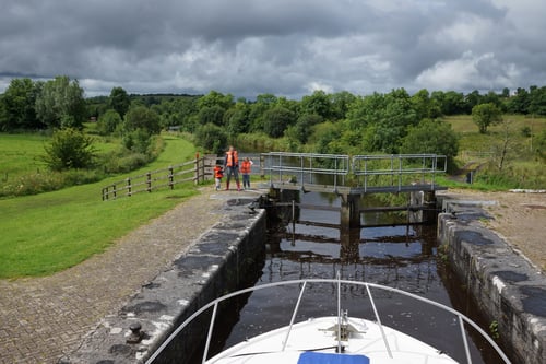 Und wieder eine Schleuse.