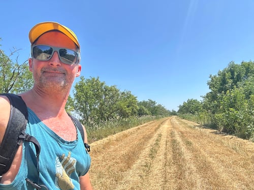 Der frisch gemäht Weg ermöglichte mir ein angenehmes und schnelles Vorwärtskommen.