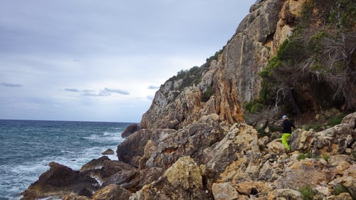 Zustieg zum Sektor Siesta.