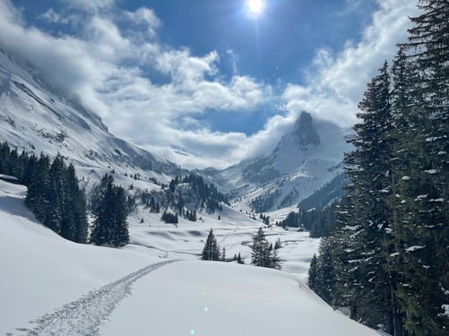 Blick zurück ins Soustal bei Naterwengli.