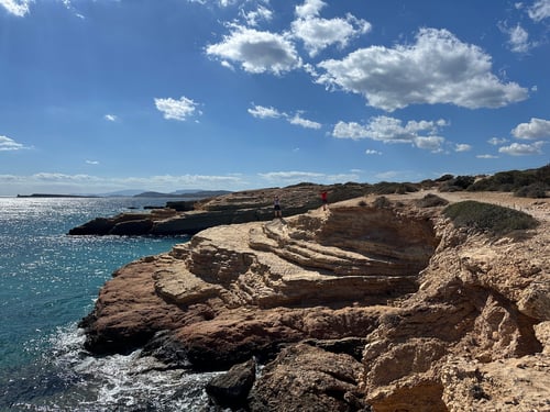 Wanderweg auf der Westseite von Koufonísi.