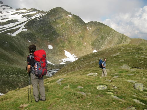 Kurz vor dem Biwakplatz bei den Laghi Chièra