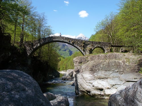 Ein Bild wie aus der Maggia-Tourismuswerbung.