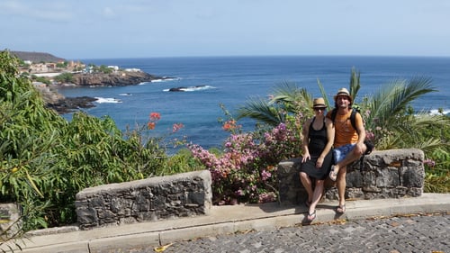 Blick auf den Atlantik von unserem Appartement aus.