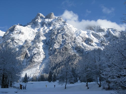 Sicht auf den Eiskogel vom Ausgangspunkt (Wengerwinkl)