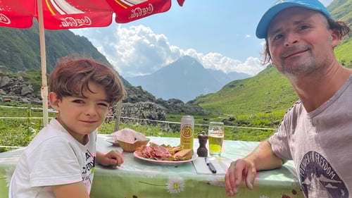 Mittagessen auf der Alphütte Leutschach.