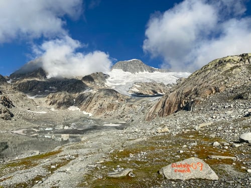 Noch vor 11 Jahren kam der Gletscher noch bis hierher!