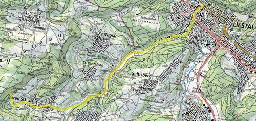 Der Weg des Orisbachs.