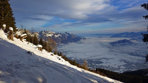 Blick auf's Rheintal