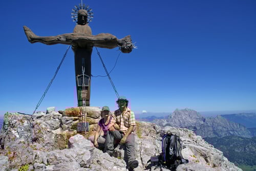 Am Gipfel der Schönfeldspitze (2653m)