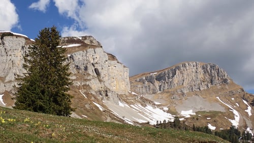 Blick auf das Hohgantmassiv.