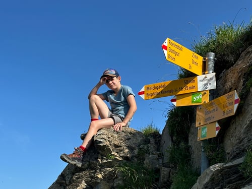 Luca auf dem Hinterjochli