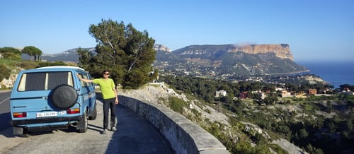 Auf der Küstenstrasse nach Cassis (rechts unten)