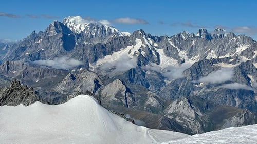 Blick auf den Mont Blanc.