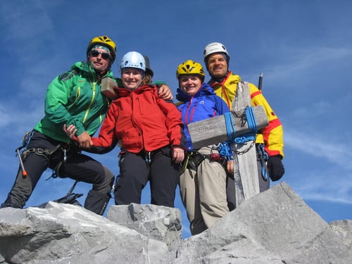 Obligates Gipfelfoto