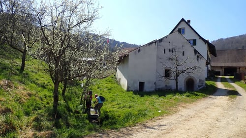 Die Mühle beim Ortseingang von Büren.
