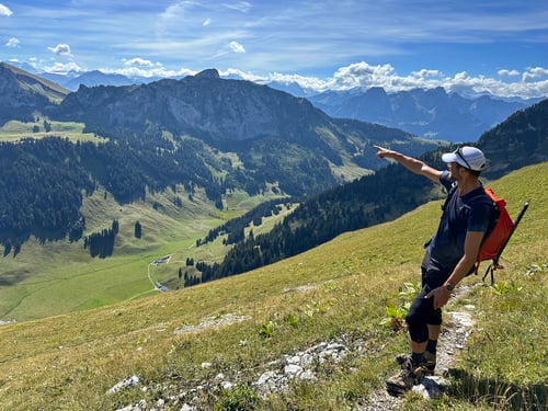 Das morgige Ziel: Der Dent de Combette.