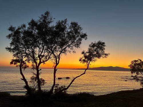 Abendstimmung am Ufer von Kastraki