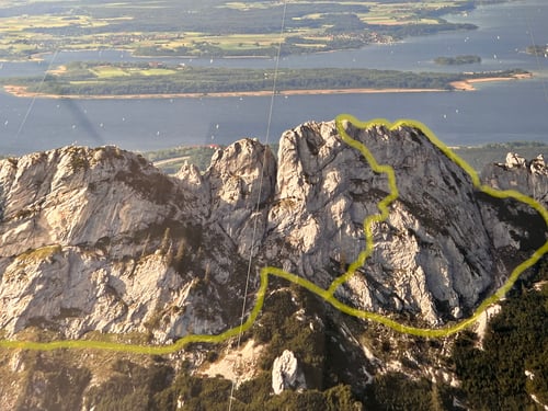 Unsere Route durch die Westwand.