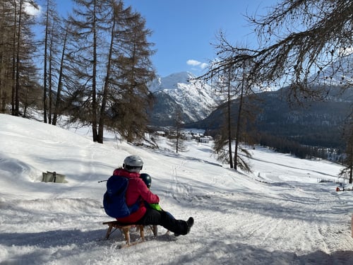 2021/03: Schlittenfahrt nach Muragls (CH/GR)