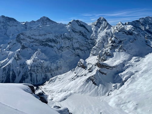 Wilde Gegend! Unten im Tal ist die Rotstockhütte ersichtlich.