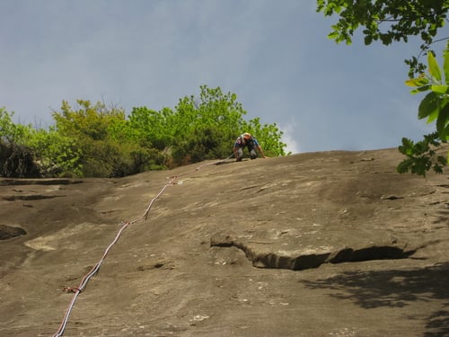 Olli in der Route Ove tornar desio (5c) Sektor Cose Preziose