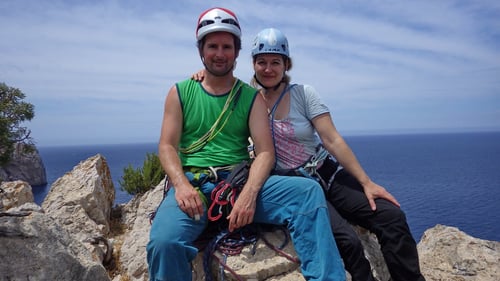 Am Ausstieg des höchsten Punktes der Punta de Aguila.