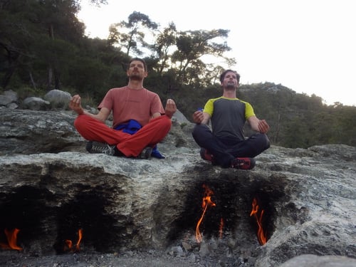 In tiefer Meditation