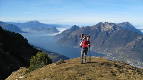 Noch nicht am Gipfel und trotzdem schon ein Prachtspanorama!