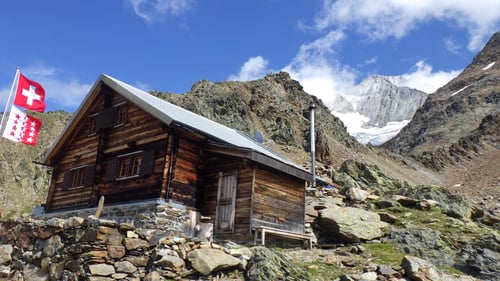 08/2019: Bietschhornhütte mit Bietschhorn (VS/CH)