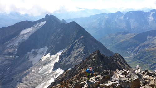 Kurz vor dem Gipfel.